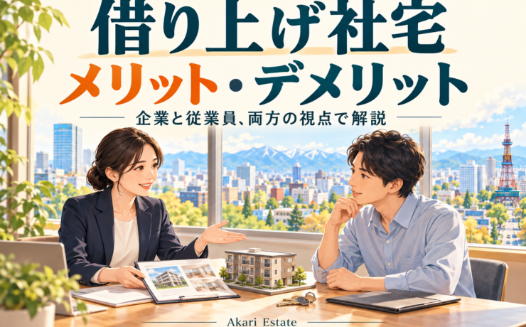 借り上げ社宅のメリット・デメリット｜企業・従業員の負担と札幌での導入ポイント